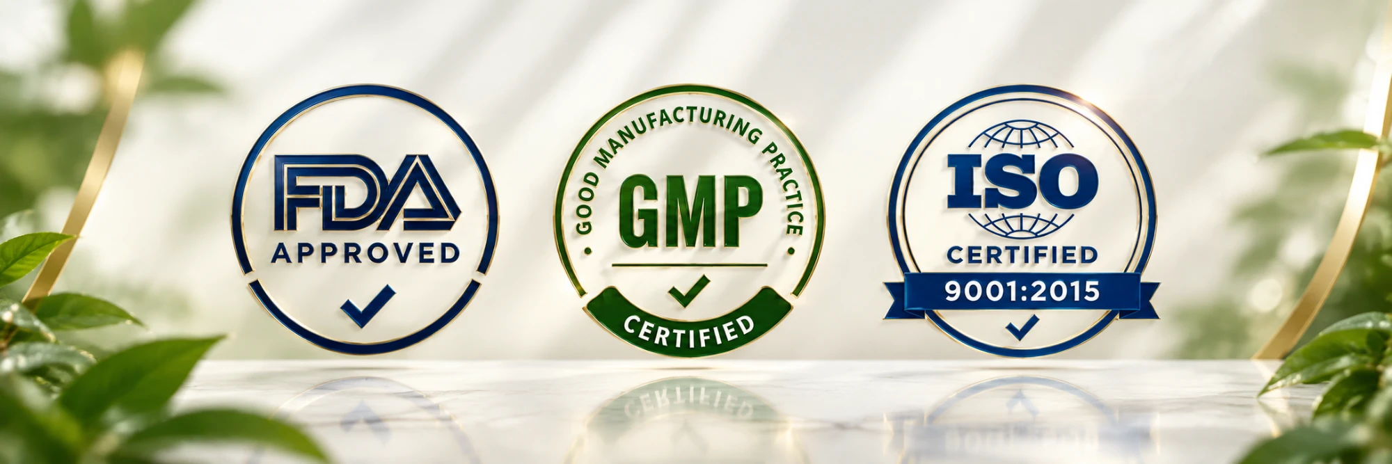 FDA approved, GMP and ISO certified