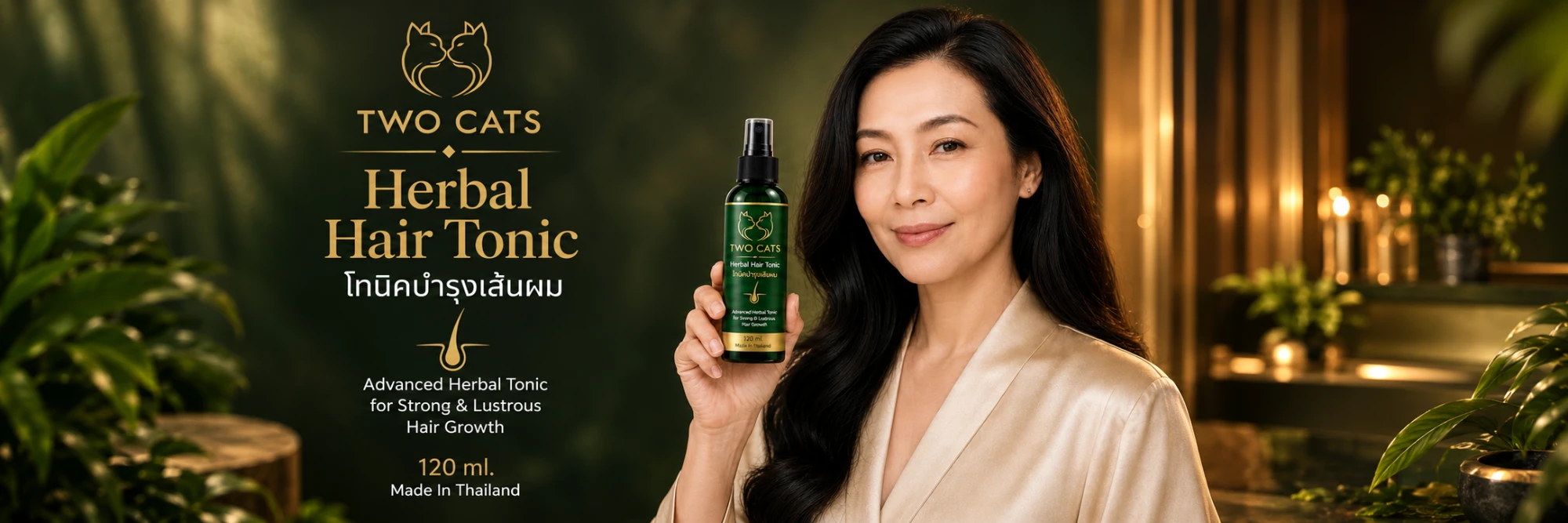 Two Cats herbal hair tonic 120 ml